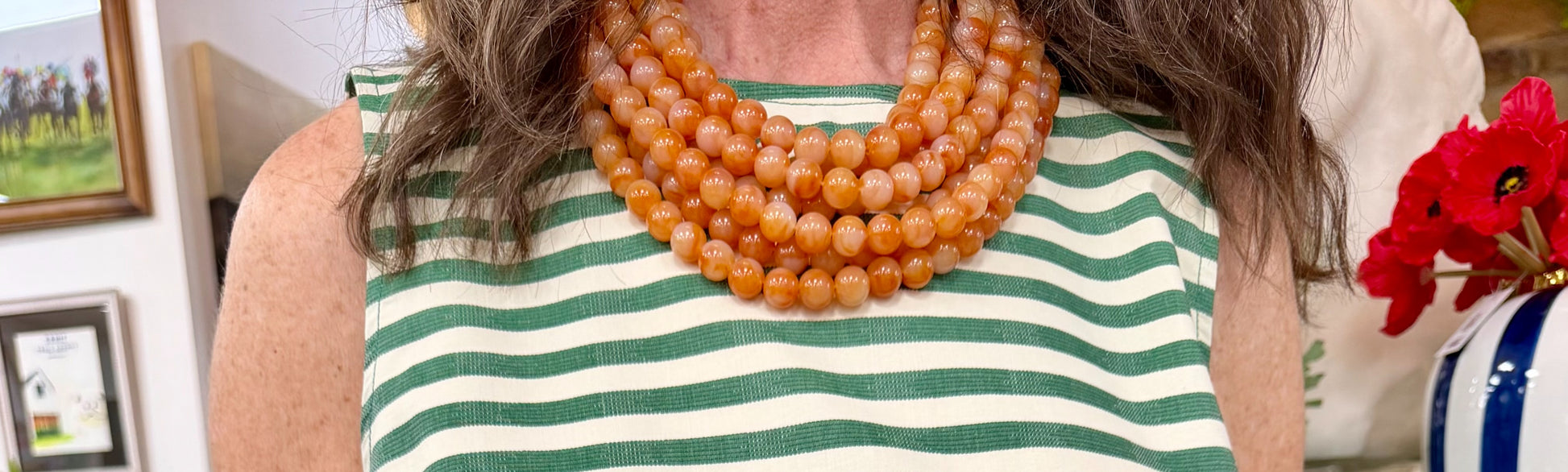 GS Multi Strand Bauble Necklace