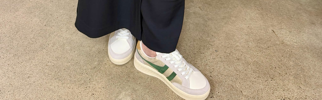 GO Superslam Blaze Sneaker- Gold, Evergreen, Brown Sugar