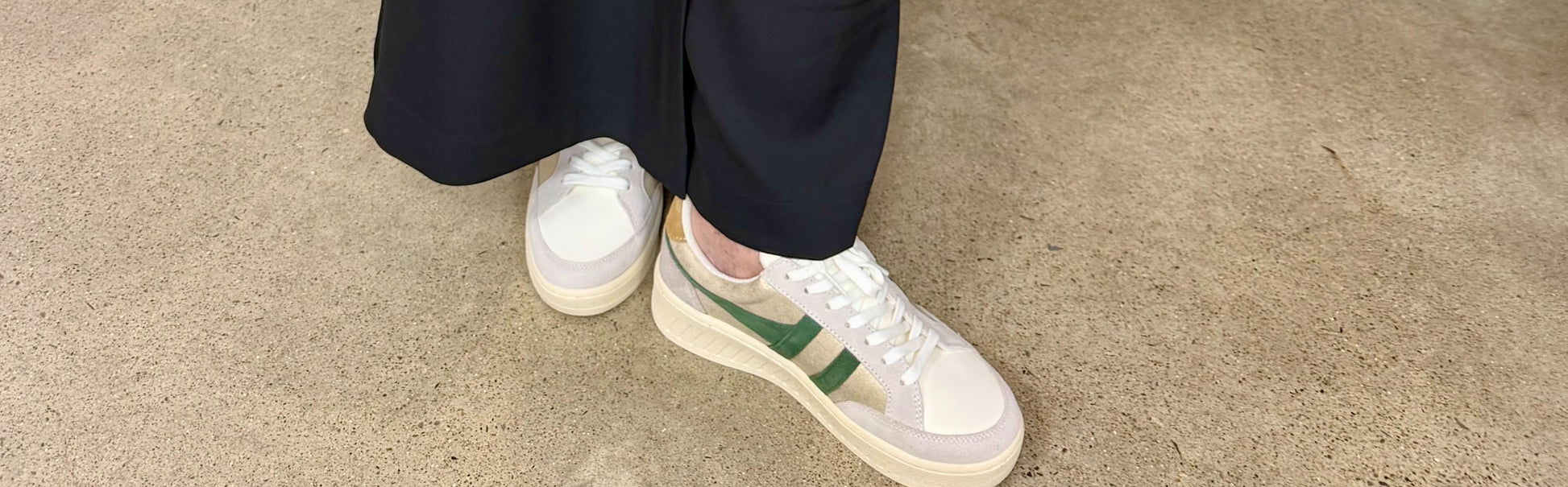 GO Superslam Blaze Sneaker- Gold, Evergreen, Brown Sugar