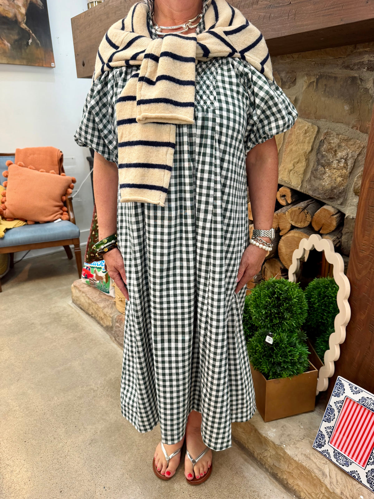 TB Striped Piper Cardigan