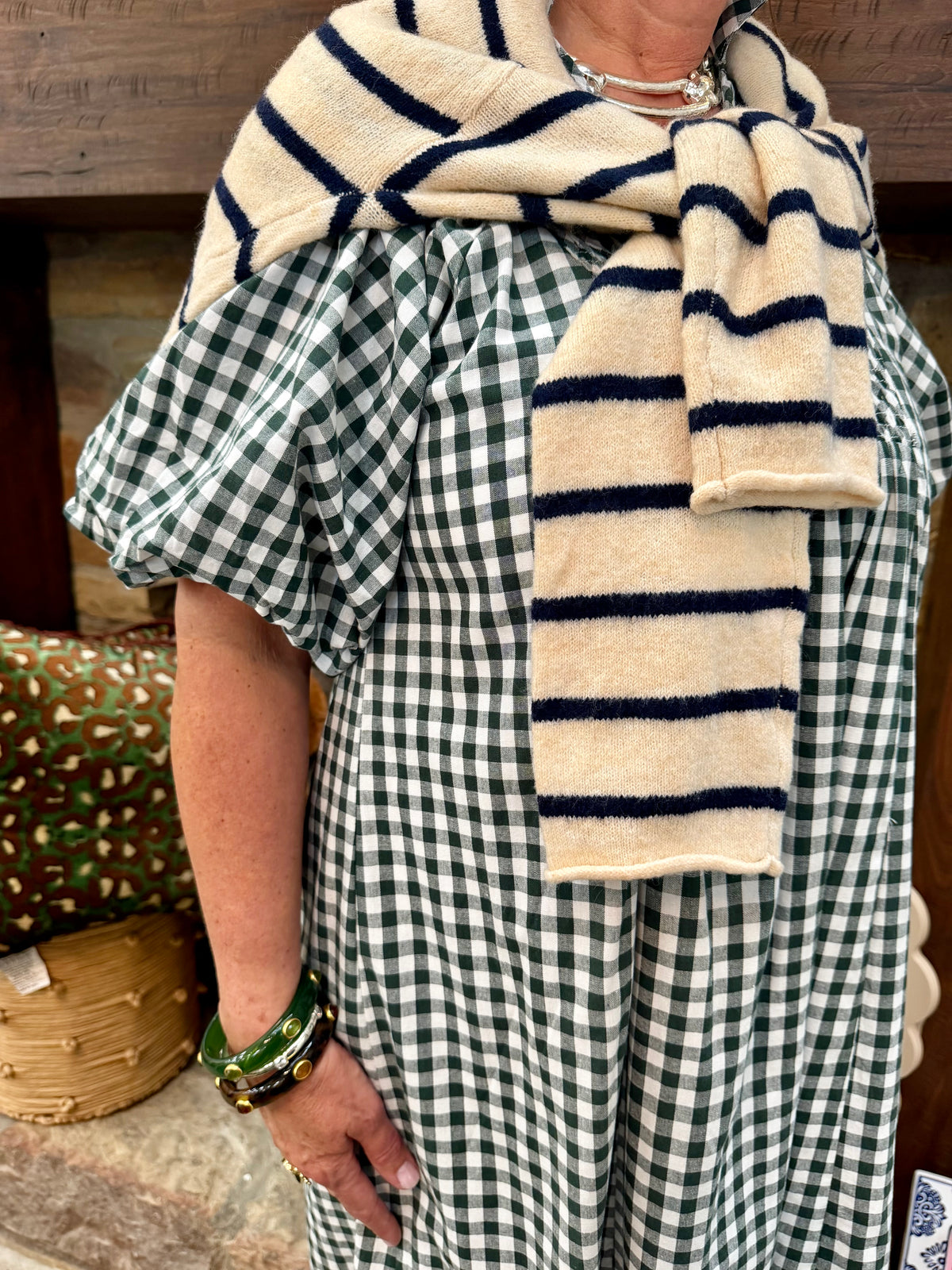 TB Striped Piper Cardigan