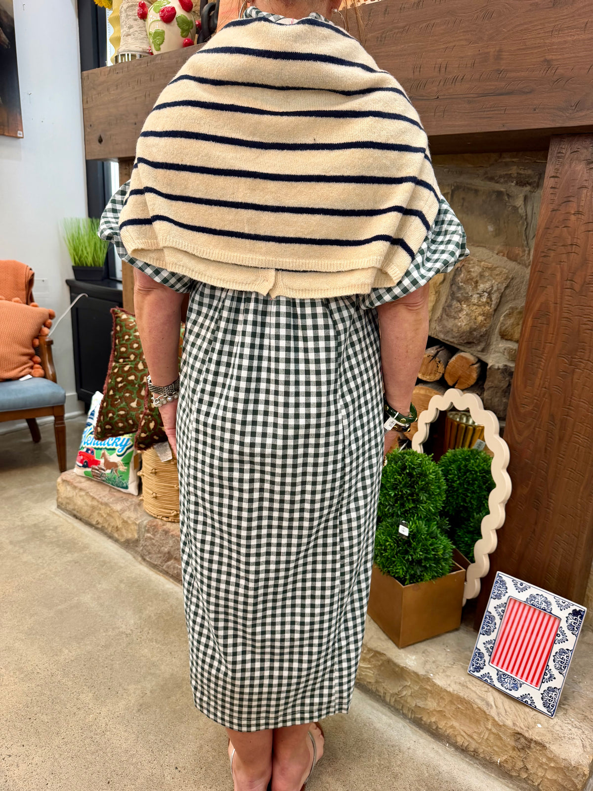 TB Striped Piper Cardigan