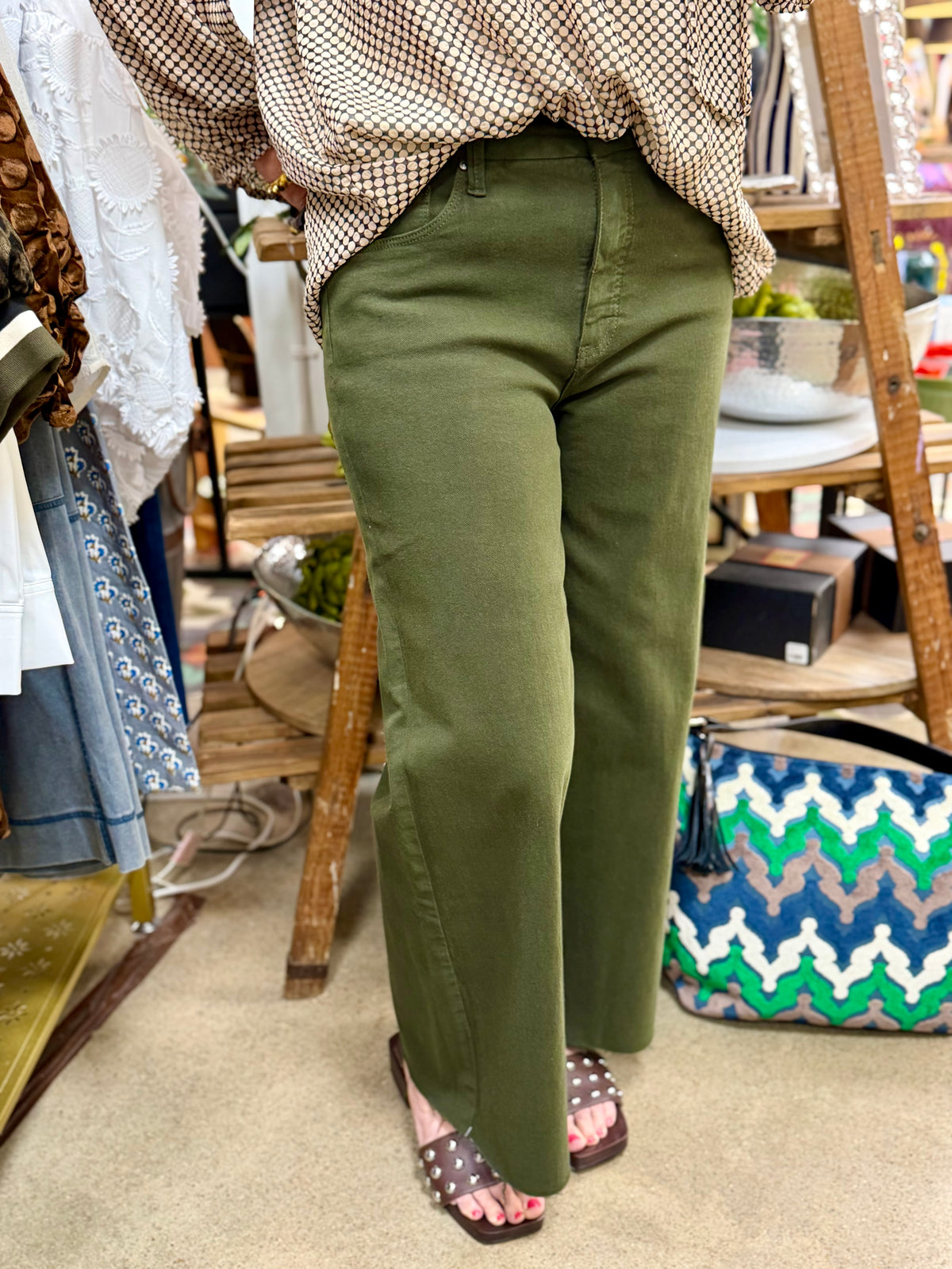 KUT Meg High Rise Wide Leg Jeans